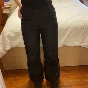 Vintage Insulated Black Snow Pants (Size S, 8/10)